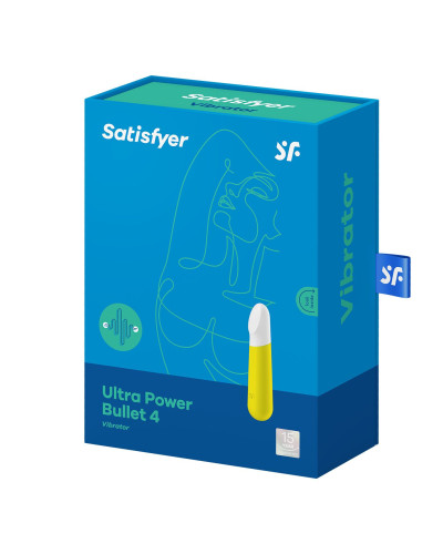 Віброкуля перезаряджаєма Satisfyer Ultra Power Bullet 4 Yellow - Фото №6