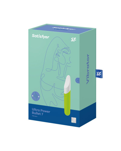 Мини-вибратор с гибким язычком Satisfyer Ultra Power Bullet 7 Green - Фото №7