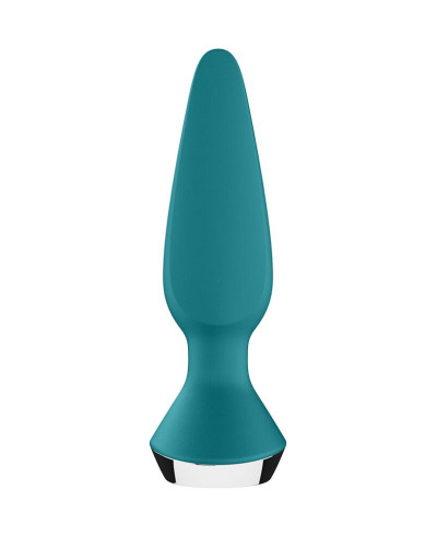 Анальная смарт-вибропробка Satisfyer Plug-ilicious 1 Petrol - Фото №5