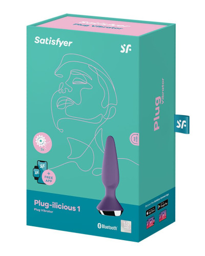 Анальна смарт-вібропробка Satisfyer Plug-ilicious 1 Purple - Фото №6