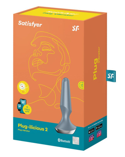 Анальная смарт-вибропробка Satisfyer Plug-ilicious 2 Ice Blue - Фото №5