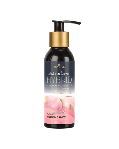 Змазка водно-силіконова Sensuva Hybrid Cotton Candy (125 мл) без цукру, можна для оральних пестощів - Фото №1