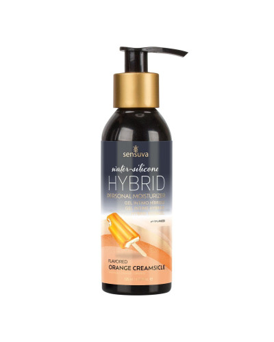 Змазка водно-силіконова Sensuva Hybrid Orange Creamsicle (125мл) без цукру, можна для оральних песто - Фото №1