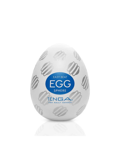 Мастурбатор-яйце Tenga Egg Sphere з багаторівневим рельєфом - Фото №1