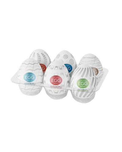 Набір мастурбаторів-яєць Tenga Egg New Standard Pack (6 яєць) - Фото №1