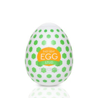 Мастурбатор-яйце Tenga Egg Stud із шестикутними виступами