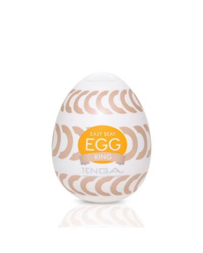 Мастурбатор-яйце Tenga Egg Ring з асиметричним рельєфом - Фото №1
