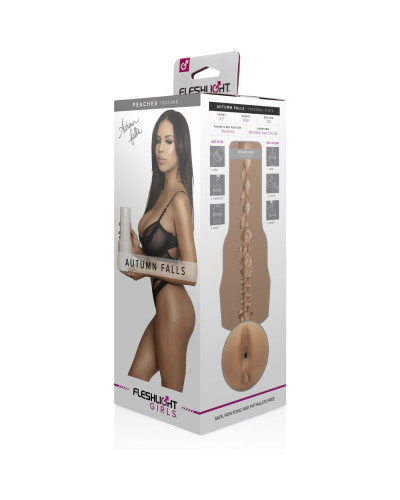 Мастурбатор Fleshlight Girls: Autumn Falls - Peaches, зі зліпка ануса, дуже ніжний - Фото №4