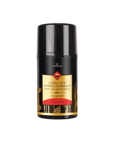 Густа крем-змазка на гібридній основі Sensuva UltraThick Hybrid Formula Strawberry (50 мл) - Фото №1