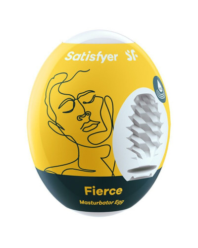 Самозмащувальний мастурбатор-яйце Satisfyer Masturbator Egg Fierce, одноразовий, не потребує змазки - Фото №1
