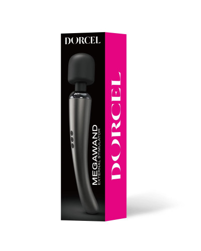 Потужний вібромасажер Dorcel Megawand Chrome Silver який перезаряджається, 160 режимів - Фото №7