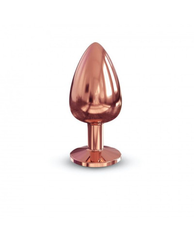 Металева анальна пробка із прикрасою у вигляді кристалу Dorcel - Diamond Plug Rose Gold L - Фото №2