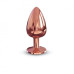 Металева анальна пробка із прикрасою у вигляді кристалу Dorcel - Diamond Plug Rose Gold L - Фото №2