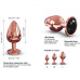Металева анальна пробка із прикрасою у вигляді кристалу Dorcel - Diamond Plug Rose Gold L - Фото №3