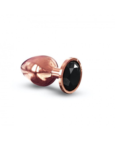 Металева анальна пробка із прикрасою у вигляді кристалу Dorcel - Diamond Plug Rose Gold L - Фото №1
