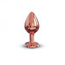Металлическая анальная пробка с украшением в виде кристалла Dorcel - Diamond Plug Rose Gold M - Фото №2
