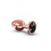 Металлическая анальная пробка с украшением в виде кристалла Dorcel - Diamond Plug Rose Gold M - Фото №1