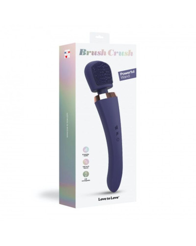 Вібромасажер із силіконовою щіточкою Love to Love Brush Crush - Midnight Indigo - Фото №6