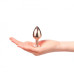 Металева анальна пробка із прикрасою у вигляді кристалу Dorcel - Diamond Plug Rose Gold S - Фото №4