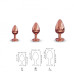 Металева анальна пробка із прикрасою у вигляді кристалу Dorcel - Diamond Plug Rose Gold S - Фото №6