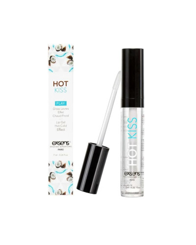 Стимулювальний блиск для губ EXSENS Coconut Hot Kiss 7 мл, зігріває та охолоджує - Фото №2