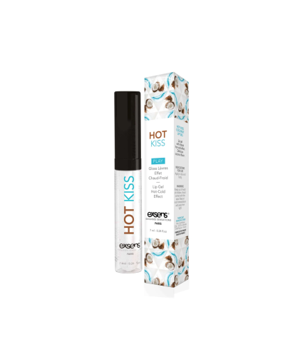 Стимулювальний блиск для губ EXSENS Coconut Hot Kiss 7 мл, зігріває та охолоджує - Фото №4