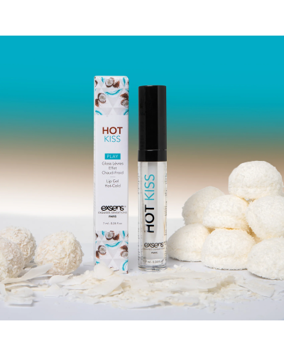 Стимулювальний блиск для губ EXSENS Coconut Hot Kiss 7 мл, зігріває та охолоджує - Фото №6