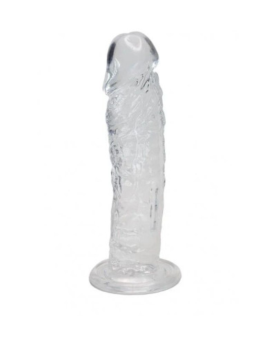 Прозорий фалоімітатор Alive Jelly Dildo Empire, ТПЕ, присоска, діаметр 4,3см, довжина 19,3см - Фото №1