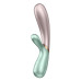 Смарт вібратор-кролик із підігрівом Satisfyer Hot Lover Green - Фото №1