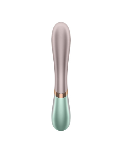 Смарт вібратор-кролик із підігрівом Satisfyer Hot Lover Green - Фото №4