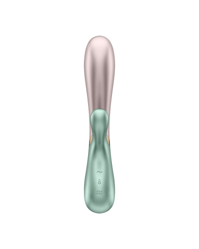 Смарт вібратор-кролик із підігрівом Satisfyer Hot Lover Green - Фото №5
