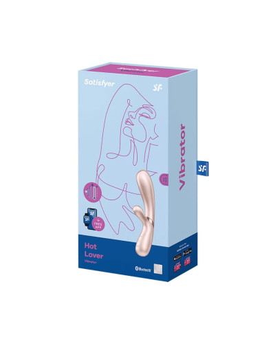 Смарт вибратор-кролик с подогревом Satisfyer Hot Lover Nude - Фото №4