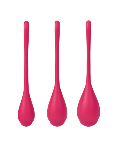 Набір йоні намистин Satisfyer Yoni Power 1 Red, діаметр 2-2,5-3см, вага 22-46-74гр - Фото №2