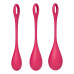 Набір йоні намистин Satisfyer Yoni Power 1 Red, діаметр 2-2,5-3см, вага 22-46-74гр - Фото №3