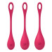 Набір йоні намистин Satisfyer Yoni Power 1 Red, діаметр 2-2,5-3см, вага 22-46-74гр - Фото №4