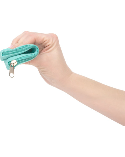 Сумка для зберігання секс-іграшок PowerBullet - Silicone Storage Zippered Bag Teal - Фото №3