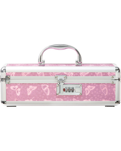 Кейс для зберігання секс-іграшок BMS Factory - The Toy Chest Lokable Vibrator Case Pink з кодовим за - Фото №1