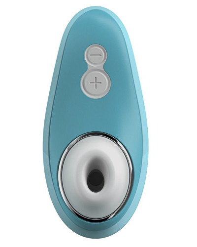 Вакуумний кліторальний стимулятор Womanizer Liberty Blue, магнітна кришка, 2 насадки - Фото №2