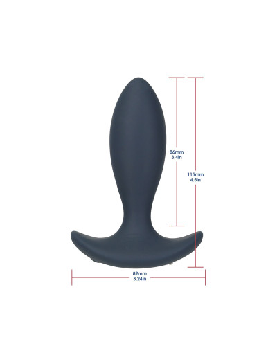 Анальна пробка з пульсацією Lux Active – Throb – 4.5" Anal Pulsating Massager, пульт ДК - Фото №2