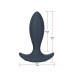 Анальна пробка з пульсацією Lux Active – Throb – 4.5" Anal Pulsating Massager, пульт ДК - Фото №2