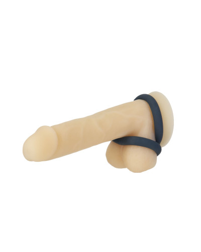Подвійне ерекційне кільце LUX Active – Tug – Versatile Silicone Cock Ring - Фото №4