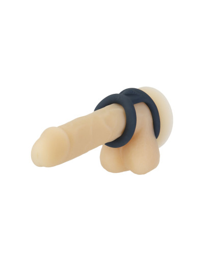 Подвійне ерекційне кільце LUX Active – Tug – Versatile Silicone Cock Ring - Фото №5