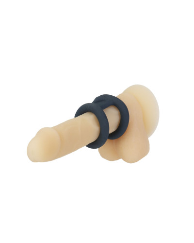 Подвійне ерекційне кільце LUX Active – Tug – Versatile Silicone Cock Ring - Фото №6