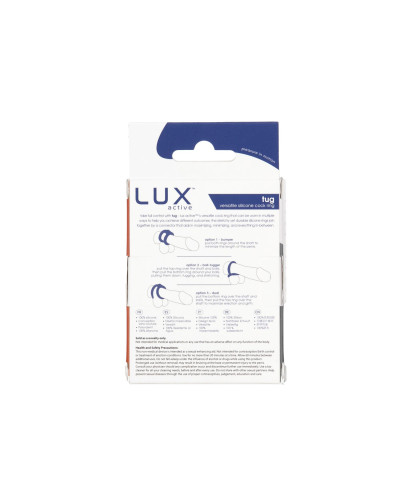 Подвійне ерекційне кільце LUX Active – Tug – Versatile Silicone Cock Ring - Фото №9