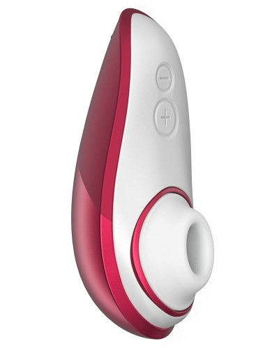 Вакуумный клиторальный стимулятор Womanizer Liberty Red, магнитная крышка, 2 насадки - Фото №1