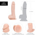 Реалистичный фаллоимитатор на присоске ADDICTION — Mark 7,5″ Dildo With Balls, Beige - Фото №4