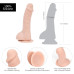Изогнутый фаллоимитатор на присоске ADDICTION — BRAD 7,5″ Dildo With Balls, Beige - Фото №5