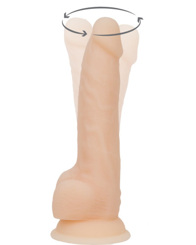 Фалоімітатор з вібрацією та ротацією Naked ADDICTION James 8″ Rotating & Vibrating Dong, пульт ДК - Фото №2