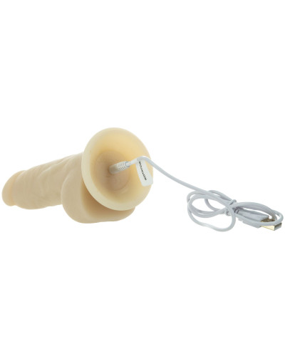 Фаллоимитатор с вибрацией и ротацией Naked ADDICTION Chris 7″ Rotating & Vibrating Dong, пульт ДУ - Фото №4