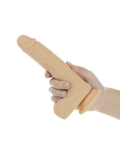Фаллоимитатор с ротацией и пульсацией Naked ADDICTION The Freak 7,5″ Rotating & Thrusting Vibrating - Фото №3